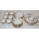 A 1930s Grafton China part tea service, pattern No.41522