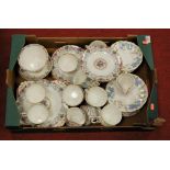 A Tuscan fine English bone china part tea service in the Orleans pattern, together with one other