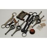 A small quantity of Rolex and Longines watchmaker's tools, largely to remove the backs and