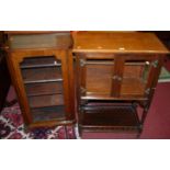 Three various late Victorian music cabinets