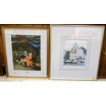 Assorted pictures and prints to include Meissonier - colour mezzotint; Betty Whitefield - A