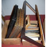 Two boxes of assorted principally modern picture frames, various sizes
