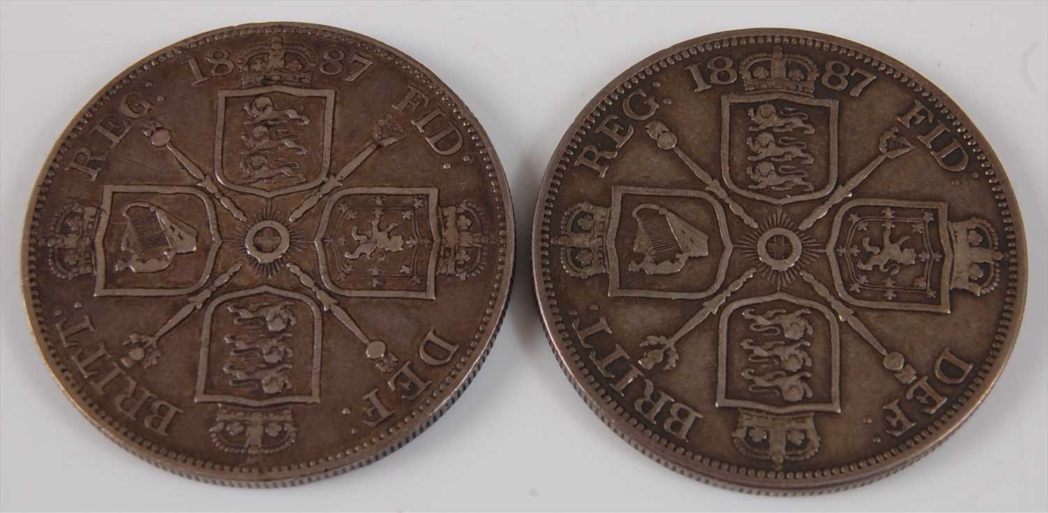 Great Britain, 1887 double florin, - Image 2 of 2