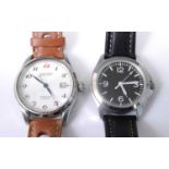 A gent's Seiko Presage steel cased automatic wristwatch, having a signed white dial with date