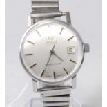 A gent's Tissot Visodate Seastar 7 steel cased automatic wristwatch, having signed silvered dial