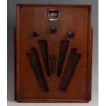 A Marconi Art Deco oak cased radio,