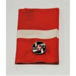 A Deutsche Jugend lapel badge; together with an armband (2)