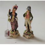 A pair of Royal Dux figures, printed backstamp, h.19.5cm