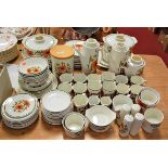 An extensive 1970s J.G. Meakin & Sons tea / dinner service, in the Poppy patternCondition report: