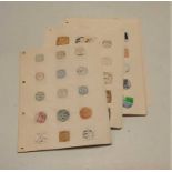 A collection of assorted loose leaf Post Office stamps