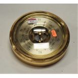 A modern Barigo brass cased barometer, dia.20cm
