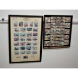 A framed set of Castello cigar cards, a series of 30 cards first issued March 1991; together with