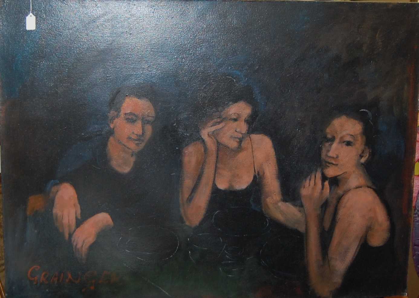 Grainger - The Girls, oil on canvas, signed lower left, 88 x 118cm