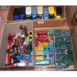 Four boxes containing a quantity of mixed Matchbox and Rio diecast models, to include a selection of
