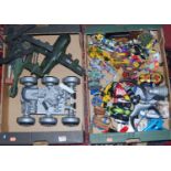 Two boxes containing a quantity of mixed modern release Sci-Fi and TV related figures and