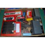 One box containing a quantity of Hornby and Triang 00 gauge locomotives and accessories, to