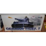 A Henglong Plastics Ltd 1:16 scale radio control model of a German Tiger 1 tank