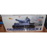 A Henglong Plastics Ltd 1:16 scale radio control model of a German Tiger 1 tank