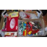 One box containing a quantity of mixed boxed and loose modern issue and vintage diecast models, to