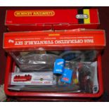 One box containing a quantity of Hornby and Dinky Toys 00 scale and diecast models, to include a