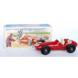 A Crescent Toys No. 1290 Maserati 2.5L race car comprising of red body with racing No. 3 and black
