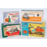 A Dinky Toys and Corgi Toys boxed construction and commercial vehicle diecast group to include No.