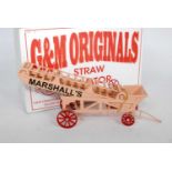 A G&M Originals 1/32 scale white metal and resin model of a Marshalls straw elevator finished in