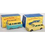 A Matchbox Regular Wheels boxed commercial vehicle and saloon diecast group to include a No. 70