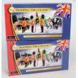 A Britains Trooping the Colour Set No. 40112 Coldstream Guards gift sets, two examples both housed