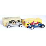 A Solido boxed racing car diecast group, two examples to include No. 135 Lola V8 Climax race car