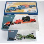 One box containing five various boxed Corgi Classics and Corgi Classics Heavy Haulage construction