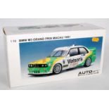 An Auto Art Millennium model No. 89149 model of a 1/18 scale BMW M3 Grand Prix Macau 1991 race