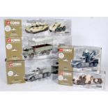 Five various boxed Corgi Classics Fighting Vehicles release military diecasts to include Ref. Nos.