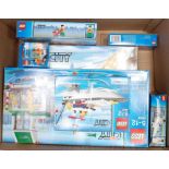 A large collection of various Lego City boxed Construction Gift Sets, all unchecked for