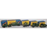 Four various boxed Matchbox Regular Wheels military diecasts to include No. 49 Army Half Track