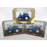 A Universal Hobbies 1/32 scale diecast Ford tractor group to include model No. UH2865 Ford 7810, a