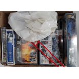A large collection of various boxed and loose Warhammer to include Space Marines Dark Elder, and