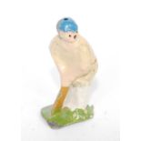 A Kew circa 1930 lead and hollowcast cricket batsman figure, loose example