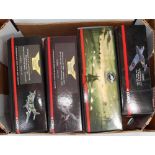 Four various boxed Corgi Aviation Archive 1/72 scale Military Aircraft diecast models, all appear as