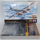 A Tamiya 1/32 scale Aircraft Series No. 26 plastic and etched metal kit for a De Havilland