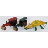 A Triang Minic tinplate and plastic and clockwork Jabberwock crocodile finished in green and