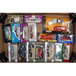 One tray containing a quantity of mainly 1/43 scale diecast racing cars and classic cars to