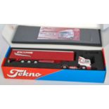 A Tekno 1/50 scale boxed model of a Gwynne Transport Scania 143/450 Streamlined tractor unit