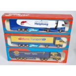 A Tekno 1/50 scale boxed road haulage diecast group to include a Munro Transport Volvo 420 tractor