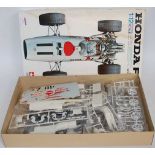 A Tamiya Big Scale 1/12 plastic kit for a Honda F1 Grand Prix race car, sold in the original all-