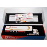 A Tekno 1/50 scale boxed model of a Bally Cotton International model of a DAF 510 tractor unit