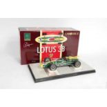 A Carousel 1 No. 5201 1/18 scale model of a Lotus 38 1965 Indy 500 winner race car, finished in