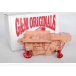 A G&M Originals 1/32 scale white metal and resin model of a Marshall SM Thresher Machine, finished