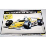 A Heller No. 791 1/12 scale boxed plastic kit for a Renault RE20/RE23 F1 race car, appears as issued