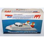 A Power Play boxed plastic and motorised model of a land version Hovercraft PP1, powered via a